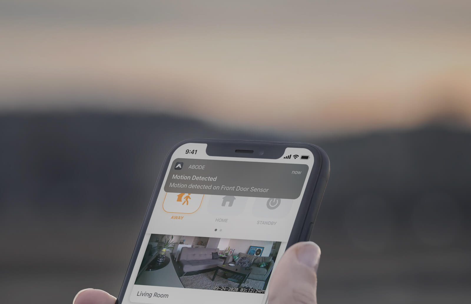 Self-Monitoring with abode banner